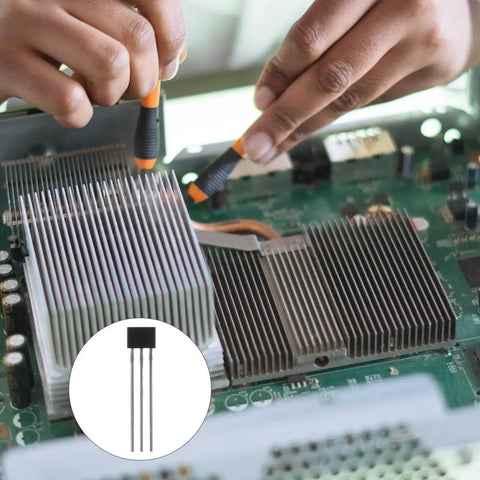 Slim Hall Effect Sensor for Brushless Motors setup on industrial circuit board, demonstrating precise motor control and sensing.