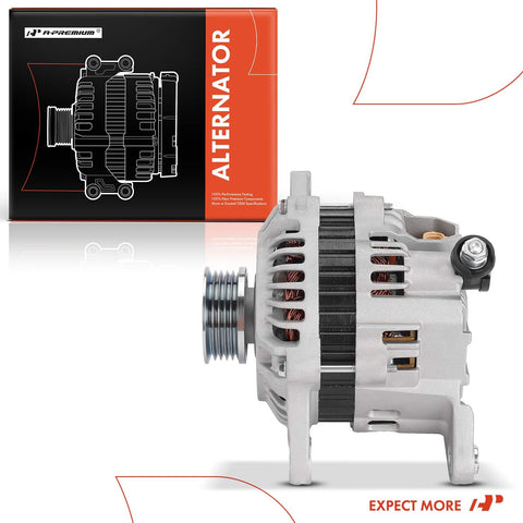 Alternator Compatible With Subaru Forester 1999 To 2002 And Impreza 1999 To 2001 12V 75A Clockwise Rotation Five Groove Pulley Replacement