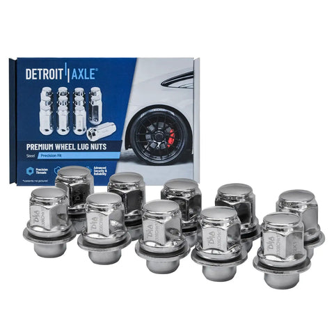 Front Wheel Hub Bearings Kit With 10 Chrome Lug Nuts For Nissan Altima 2007 To 2018, Maxima 2009 To 2014 And 2016 To 2021