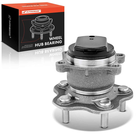 Rear Wheel Bearing And Hub Assembly 5-Lug Compatible With Nissan Rogue 2008 2013 And Rogue Select 2014 2015 FWD Only High Load Capacity