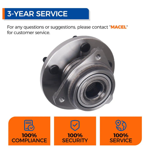 Pair Front Wheel Hub Bearing Assembly 513159 For Jeep Grand Cherokee 1999 2004 Front Passenger And Driver Side Replacement