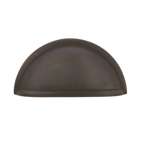 Oil Rubbed Bronze Cup Pulls 3 Inch Center To Center Cabinet Hardware Pack Of 5 With Mounting Hardware Included Zinc Construction Traditional