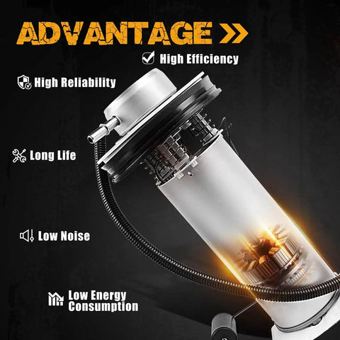 Jeep Cherokee Fuel Pump Module Assembly With Sending Unit 1997 1998 1999 2000 2001 2.5L 4.0L Gas Replacement E7121MN P75040M Premium Quality Fuel Module For Easy Installation And Reliable Gasoline Delivery displayed with features like high reliability, efficiency, long life and low energy consumption.