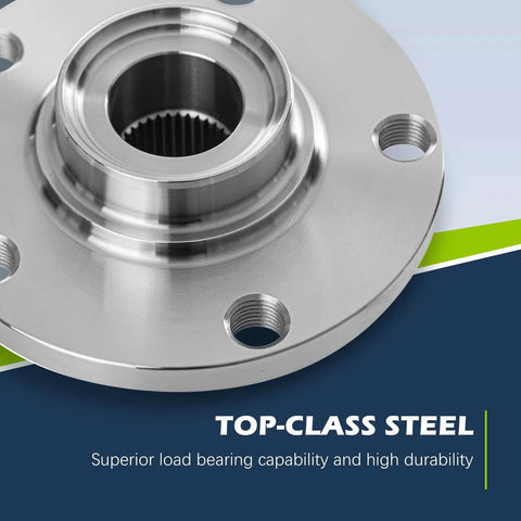 Front or Rear Wheel Hub Bearing Assembly Single Unit for 2001-2005 Pontiac Aztek & Montana, close-up on steel material