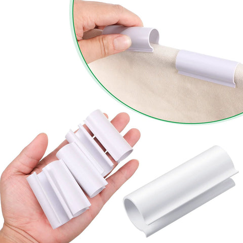 Jetec 32-piece white PVC pipe clips for 1/2-inch PVC pipe, 2.4 inches long