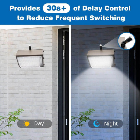 Two Pack Automatic Outdoor Light Sensor Switches With Photoelectric Control for Dusk Till Dawn wall installation demo