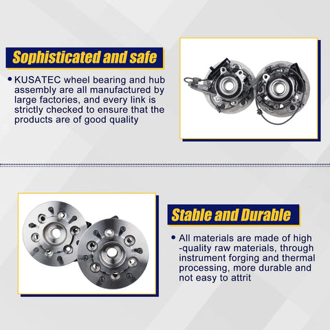 Front Wheel Bearing And Hub Assembly Replacement For Chevy Colorado 2004-2008 4x4 And GMC Canyon with ABS 6 Lug, product features