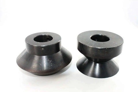 90 Degree Hem Roll Die Set for Bead Rollers, 12.7mm One Half Inch Step One, pro-grade black oxide coated, suitable for 22mm shafts