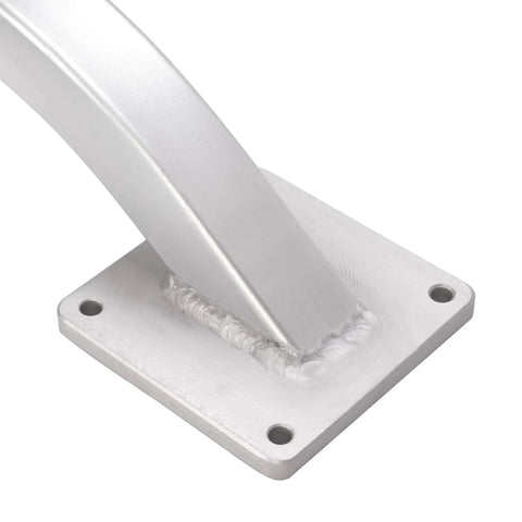 Universal 90 Degree Adjustable Trolling Motor Bracket corner view showing marine-grade aluminum construction with mounting holes.