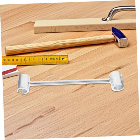 Pro Grade Heavy Duty Adjustable Door Hinge Repair Tool With Precision Hinge Adjustment Wrench on wooden surface