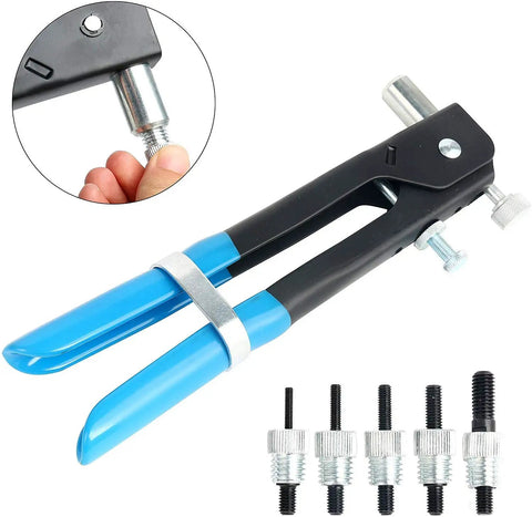 191 Piece Heavy Duty Blind Rivet Nut Kit Set With Pro Grade Rivet Nut Gun And 185 Piece Metric Nuts M3 M4 M5 M6 M8 for auto