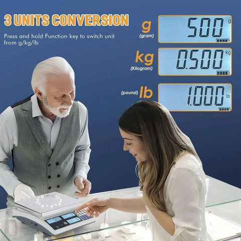 Heavy Duty Workhorse Industrial Counting Scale For Parts And Coins Digital Scale With 30kg/66lb Capacity And 1g Resolution used by two people