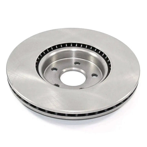 Professional Series Front Vented Brake Rotor With Non Directional Swirl Finish Drop In Ready hub centric chamfer detail