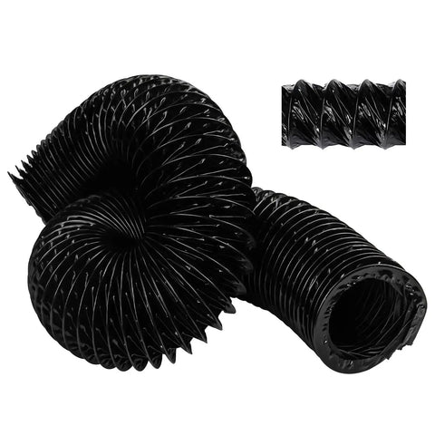 3-Inch Marine Blower Hose Replacement For Boat Vent Bilge Blower Exhaust Fan, Heavy-Duty 10 Feet Black Flexible Duct Hose