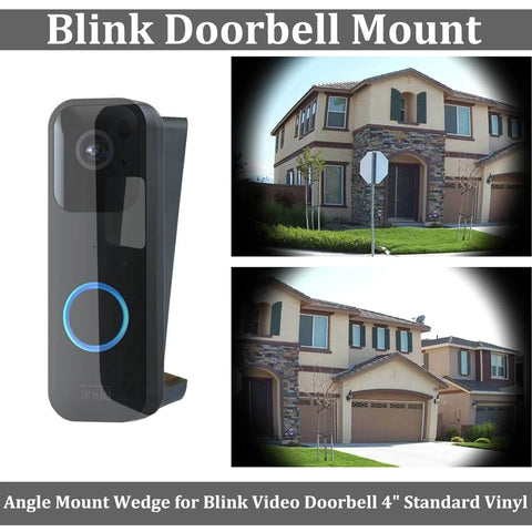 Vinyl Siding Mount For Blink Doorbell Angled Wedge Mount For Blink Video Doorbell Black Fits 4 Inch Vinyl Siding Hardie Board Aluminum Cedar