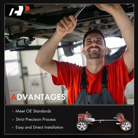 Mechanic installing Direct Fit Drive Shaft Coupler Flex Joint Propshaft Coupling For Dodge Journey 2009 2017 AWD Avenger 2008 Pacifica 2004 2008 Replacement 5157008AD 4641968AJ under a car