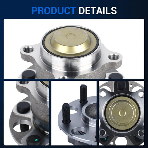 Close-up of Rear Wheel Hub Assembly For Honda Accord 2013-2015 And 2018-2023, Acura TLX 2015-2020, 5-Lug, 4-Hole Flange design
