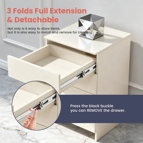 22 Inch Soft Close Drawer Slides Built To Last Heavy Duty Side Mount 100Lb Capacity Full Extension Ball Bearing Cabinet Glides, installed in dresser