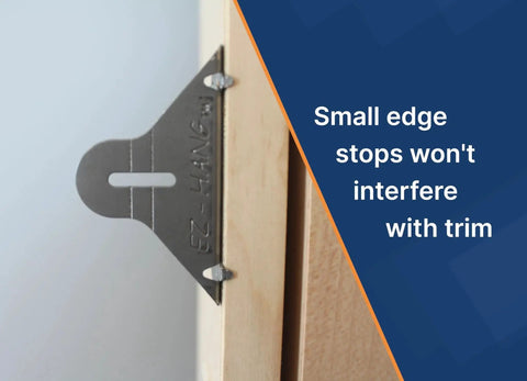 Bulk Door Install Kit With 77 Brackets And All Screws Delivers Fast Shim Free Install For 11 Doors Using 7 Brackets Each Or 12 Point 8 Doors With 6 Brackets Achieving 10X Faster Setup And A Consistently Perfect Reveal bracket on door edge