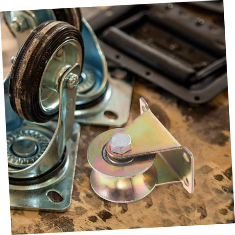 Two Pack Heavy Duty Track Pulleys Wear-Resistant Wheels For Sliding Doors And Industrial Use Easy Install
