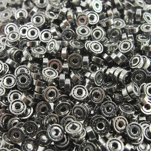 Stainless Steel Mini Bearing 681 Full Bead 1 X 3 X 1 Ultra Small For Four Wheel Drive, pile of pre-lubricated high-speed bearings.