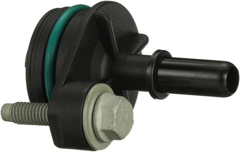 Gates PCV valve engine crankcase vent with black plastic body, green O-ring seal, and 1/4-inch bolt.