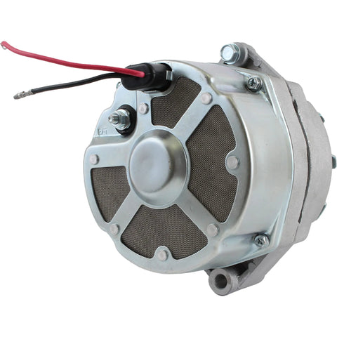 Delco Marine 12V 105 Amp 3 Wire Alternator Replacement for Volvo Penta and Mercruiser Boats, rear view showing connector
