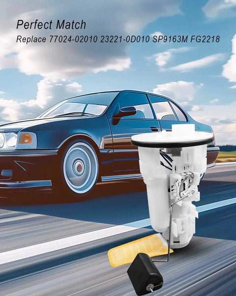 Electric Fuel Pump Module Assembly With Sending Unit For Chevy Prizm And Toyota Corolla 1.8L Gas 1998 1999 2000 2001 2002