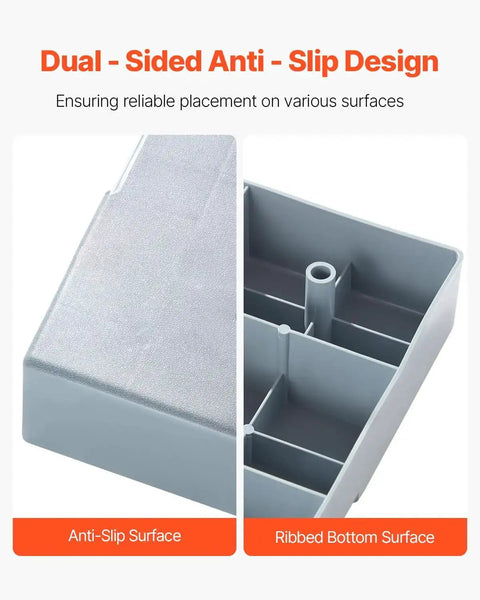 Sturdy Outdoor Mini Split Pad For 9000 To 36000 BTU Ductless AC Heat Pump Systems with dual-sided anti-slip and ribbed surface