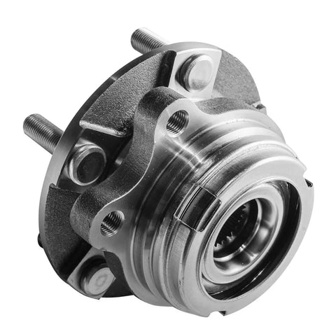 Set Of 2 Front Wheel Bearing Hubs Assembly Replacement For 2007 2008 2009 2010 2011 2012 Nissan Altima 2.5L 5 Lug With ABS Encoder Front Left And Right Fit Plug And Play shown in close-up view
