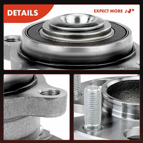 Close-up of Rear Wheel Bearing And Hub Assembly Set For Honda Accord 2008-2012 And Acura TSX 2009-2014 5-Lug 2-Piece Replacement Kit.