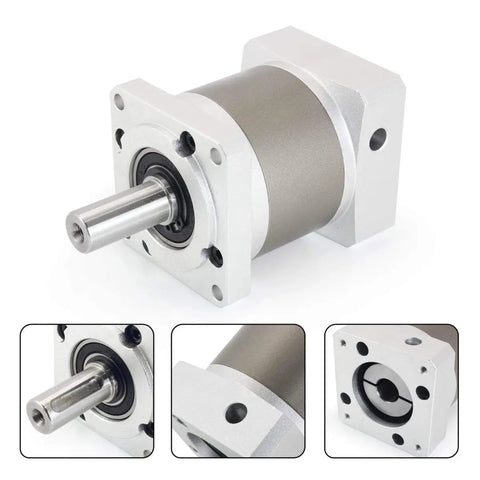 NEMA 23 Stepper Motor Planetary Gearbox Speed Reducer 50:1 IP65 With 7 Arc-Min Backlash 8mm Shaft 57mm Flange 3000 RPM