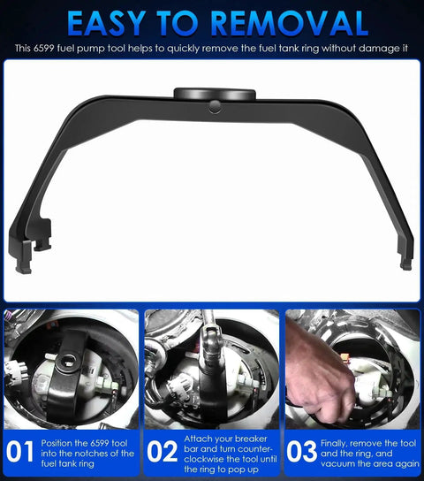 Fuel Tank Lock Ring Tool For Fuel Pump Senders Removal And Install, Universal Replacement Kit For Chrysler Dodge Ford Chevy