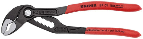 Cobra Water Pump Pliers 7 And A Quarter Inch Beefy Self Locking Pliers With Teeth Grip 18 Adjustment Positions Pinch Guard