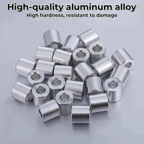 Aluminum Spacers Set Of 25 Round Unthreaded Standoff Bushings For Screws One Half Inch Outer Diameter One Quarter Inch Inner Diameter One Half Inch Length Precision Hardware Spacers For Stable Mounting