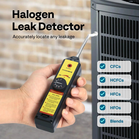 Freon Leak Sniffer For HVAC And Home AC With Bright LED Light, 7 Adjustable Sensitivity Levels Detects R134a R410a R1234yf