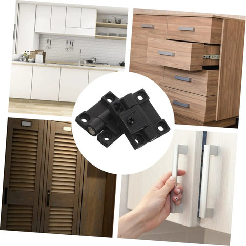 Plastic Cabinet Door Hinges Black Adjustable Torque Friction Positioning Stop Folding For Kitchen Bathroom Office Desks