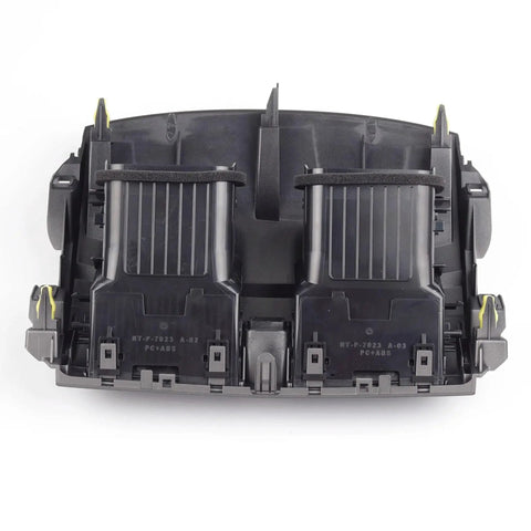 Center Dash AC Vent Panel Trim For Toyota Corolla 2008-2013 front view showing dual vent openings, black plastic material