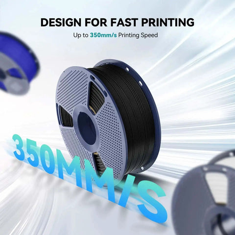 High Speed ABS 3D Printer Filament 1.75mm Black, 1Kg Spool, Rapid Printing At 350 mm Per Sec, Heat Resistant Up To 91 C