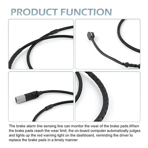 GRANDI brake wear sensor cable for BMW F20/F2, black, high-conductivity replacement sensor
