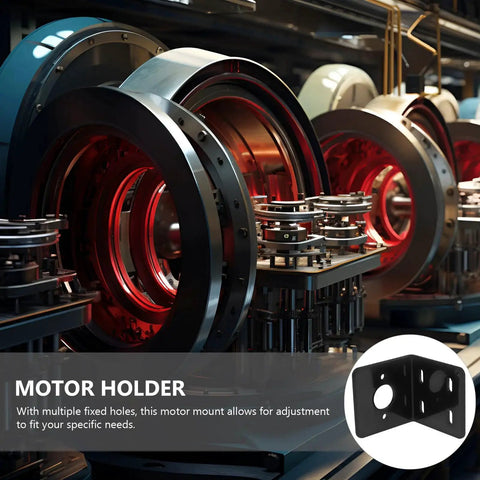 Versatile Gear Motor Mounting Bracket L Shaped Holder for Motors With Multiple Fixed Holes and Adjustable Position