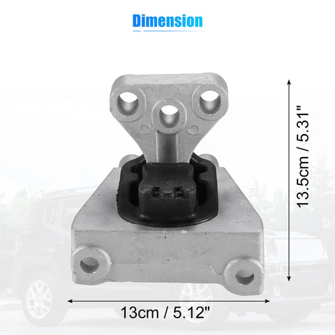 Engine Mount For Honda Civic 2006 To 2011 50850-SNA-A81 Transmission Mount, durable metal, front view, dimensions shown