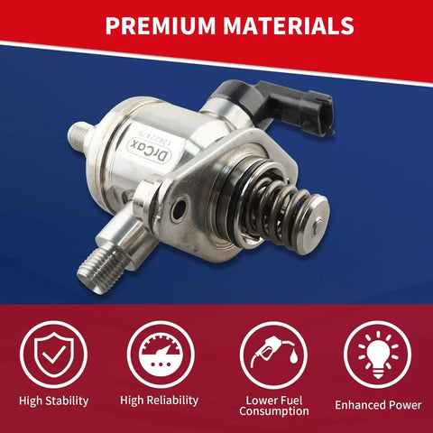 Plug-And-Play High Pressure Fuel Pump 12622475 Drop-In Replacement For Chevrolet Equinox, Traverse, Impala, metal construction