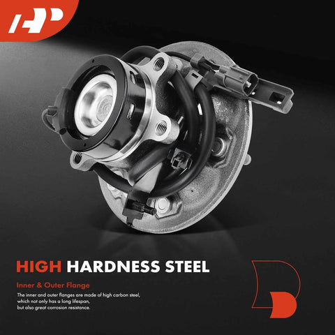 Front Left Wheel Bearing And Hub Assembly With ABS And 6-Lug Fit For Chevrolet Colorado 2004-2008, GMC Canyon 2006-2008