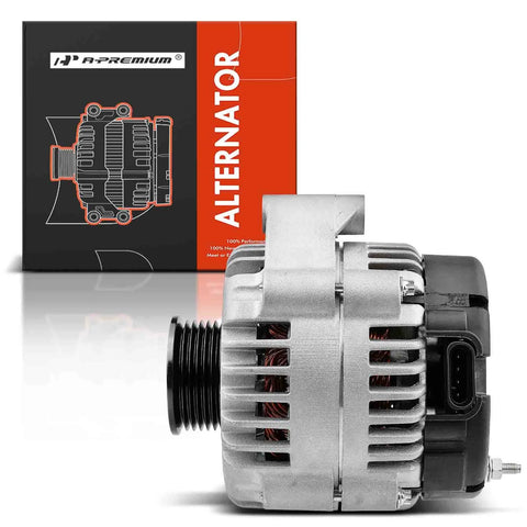 Drop In Replacement 12V 105A Alternator For GM Trucks And SUVs Direct Fit With 6 Groove Pulley And 4 Pins Fits Chevrolet Silverado