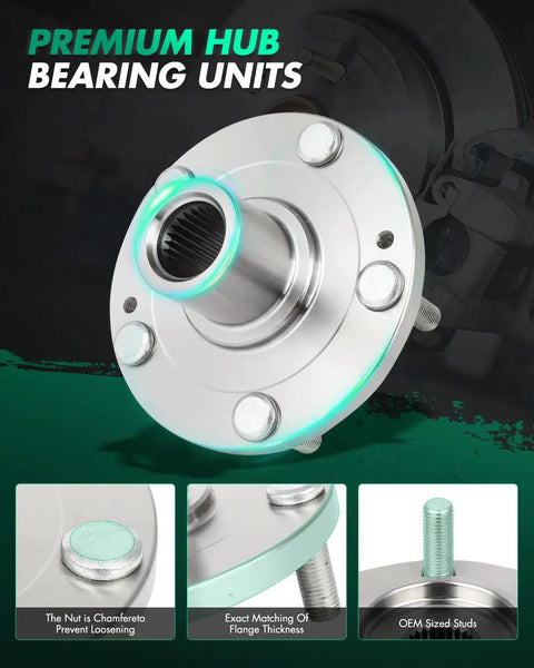 Front Wheel Hub Bearing For Hyundai Sonata Tucson XG350 And Kia Magentis Optima Rondo Sportage 2003 To 2015 930603 1PC showing premium hub unit design