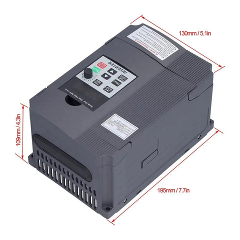 AT1-2200S Variable Frequency Drive 2.2KW 220V Single Phase VFD Inverter Converter with easy wire setup, top view