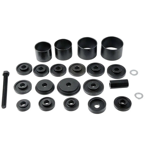 23 Piece Front Wheel Drive Bearing Adapters Puller Press Kit With Steel Adapters And Heavy Duty Case, On Vehicle Replacement
