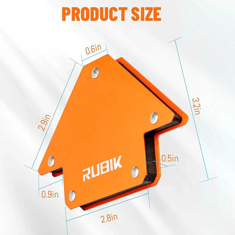 Heavy Duty Welding Magnets Set With 25 Lb Holding Power For Precise Alignment, multi angle arrow shaped magnet dimensions
