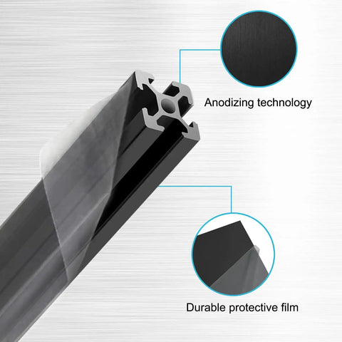 Cross-section view of Ten Pieces 48 Inch T Slot Aluminum Extrusion Profile 1220mm European Standard Aluminum Linear Rail Easy To Use For 3D Printer CNC DIY